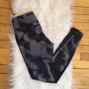 Nike Running Mesh Paneled and Pixelated Leggings